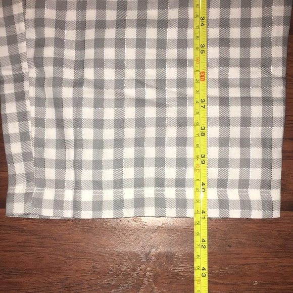 NWT Talbots Gray and white Gingham Pj set - Picture 9 of 12